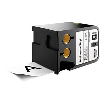 2. DYMO XTL Permanent/Schwarzes Vinylklebeband, 54 mm x 7 m