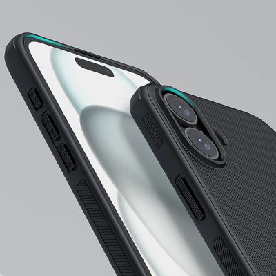 13. Nillkin Super Frosted Shield Pro Magnetische Hülle für iPhone 16 – Schwarz