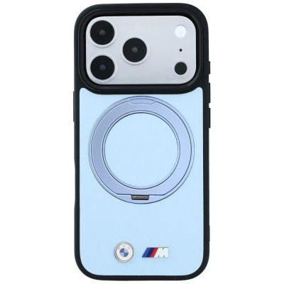 3. BMW Kevlar Ring Stand 360 MagSafe Hülle für iPhone 18 Pro / 17 Pro – blau