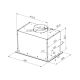 3. MPM MPM-45-OW-06/W Einbauhaube 45 cm | BLDC-Motor | LED | Weiß