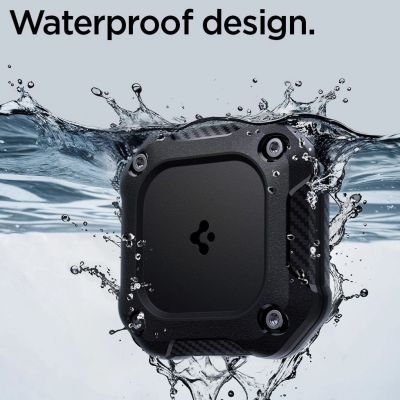 14. Spigen Tough Armor Case für AirTag 1/2 - Schwarz