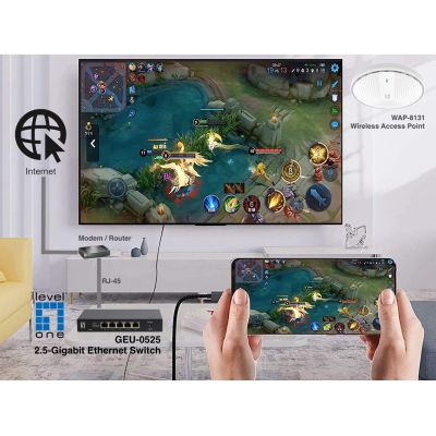 8. LevelOne GB 5-Port 2,5 Gbit/s Switch
