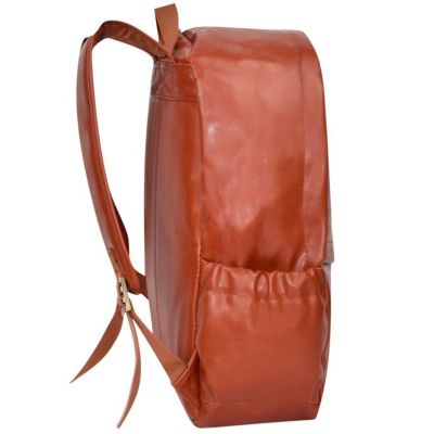 2. Brauner Rucksack aus Kunstleder SEMI LINE