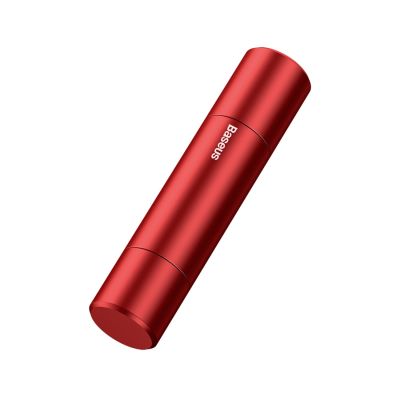 4. Baseus SharpTool Sicherheitshammer mit Glasbrecher und Gurtschneider – Rot