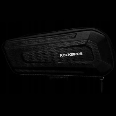 12. Rockbros B67 wasserdichte Fahrradtasche für Rahmen – Schwarz