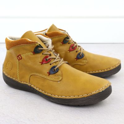 3. Damen-Winterstiefeletten in Gelb, komfortabel, Rieker 52544-68