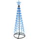 62. DEKORATIVER WEIHNACHTSBAUM 154 LED RGB 150 CM SCHWARZ