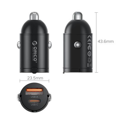 2. ORICO MiniRing 30 W 1A1C Metall-Autoladegerät mit Griff