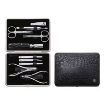 Zwilling Classic Inox Maniküre-Set – 10-teiliges Lederetui – Schwarz