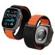 Spigen WBF1 Armband für Apple Watch 44 / 45 / 46 / 49 mm - Schwarz und Orange