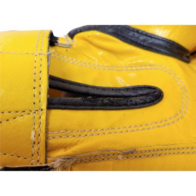 7. (W) TOP TEN FIGHT RTT-2 Boxhandschuhe 10 oz Schwarz und Gelb