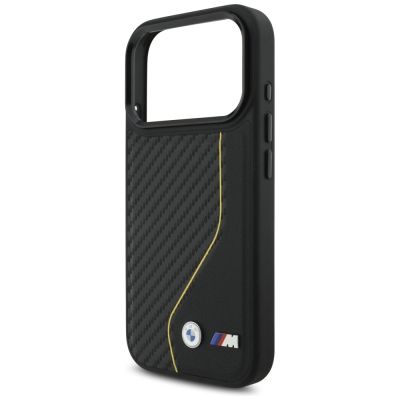 6. BMW M Carbon Line & Logo MagSafe Case für iPhone 17 Pro – Gelb