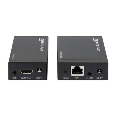 4. Manhattan 207461 AV Extender AV-Sender und -Empfänger, Schwarz