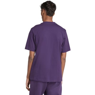 15. Herren adidas Essentials Small Logo Single Jersey Lila JW6232