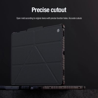 22. Nillkin Bumper Leather Case Pro Hülle für Samsung Galaxy Tab S9+ – Schwarz
