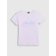 5. Damen-T-Shirt mit schmaler Passform und Aufdruck 4F 4FRAW26TTSHF4373-10S
