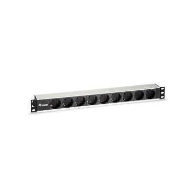 2. Equip 333292 PDU 9-fach Steckdose 1HE Schwarz, Silber