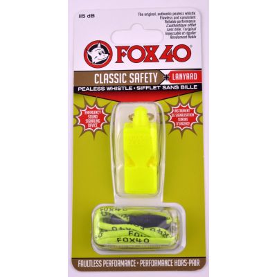 Fox 40 Classic Sicherheitspfeife + Schnur 9903-1308 Neon