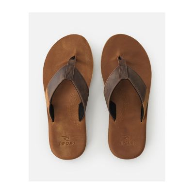 4. RIP CURL Oxford Leder Zehensteg-Flip-Flops in Türkis