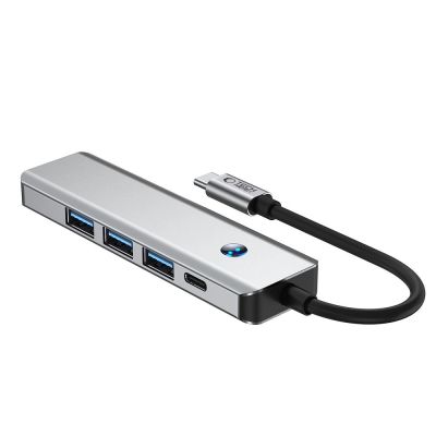3. Tech-Protect HB01 HUB Adapter 5in1 USB-C + USB3.0 + HDMI 4K 60Hz + PD100W - grau