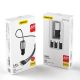 5. Dudao 3in1 USB Autoladegerät 3,4 A eingebautes Kabel Lightning / USB Typ C / Micro USB schwarz (R5ProN schwarz)