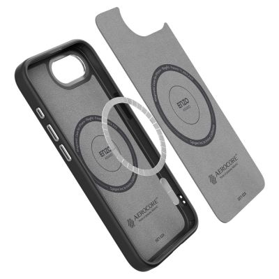 10. Spigen Enzo Aramid MagSafe Hülle für iPhone 16e / 17e - Schwarz