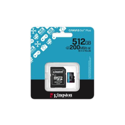 5. KINGSTON microSDXC Canvas Go Plus 512 GB + Adapter
