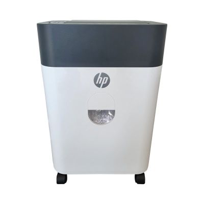 HP ONESHRED Auto 100CC Papiervernichter, Weiß und Grau