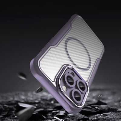 9. Leading Series MagSafe Silikonhülle für iPhone 16 Pro – Lila