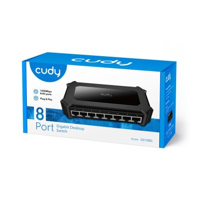6. Switch CUDY GS108D mit 8 Ports 10/100/1000