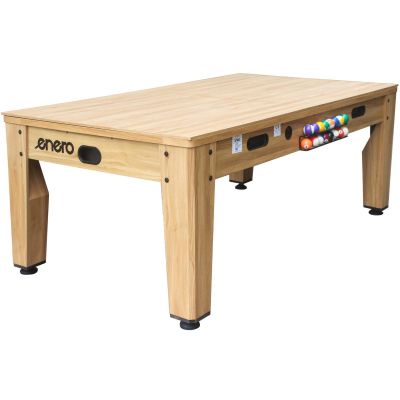 2. 4-in-1-Multifunktionstisch: Billardtisch, Tennistisch, Esstisch, 214 x 121,6 x 81,3 cm, Holz, Enero