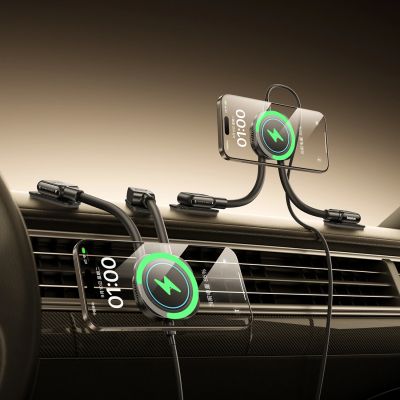 10. Baseus PrimeTrip C03sPro Kfz-Halterung für das Armaturenbrett mit Klebe-Induktionsladegerät – Schwarz