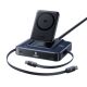 Baseus Nomos NH21 6-in-1 245W Kabellose Ladestation mit zwei einziehbaren USB-C-Kabeln – Schwarz