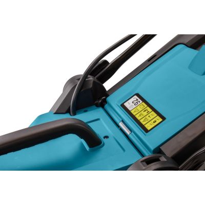 22. Makita DLM330RT Akku-Rasenmäher, Schiebemäher, Schwarz, Blau