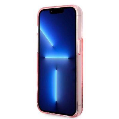 5. Karl Lagerfeld KLHCP14XLBKLCP iPhone 14 Pro Max 6.7" pink / rosa Hardcase Liquid Glitter Big KL