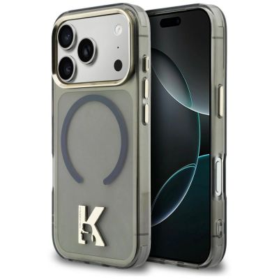Karl Lagerfeld IML K Head Hülle für iPhone 18 Pro / 17 Pro - Schwarz
