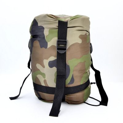 37. CAMO TOURIST SCHLAFSACK 210x80x50CM MIT ENERO CAMP COMPRESSION