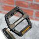 5. Rockbros BP2501 Reflektierende Nylon-Fahrradpedale – Schwarz