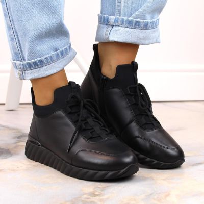 7. Rieker W RKR611B Lederschuhe schwarz