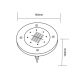 50. Solarlampe mit 8 SMD-LEDs zur Erdung, 4er-Set