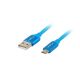 Lanberg Premium-Kabel CA-USBM-20CU-0018-BL (USB 2.0 - Micro-USB Typ B; 1,8 m; blau)