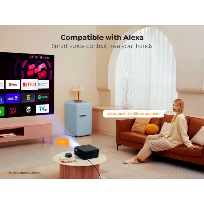 3. Yaber K2s LCD FullHD 1080p Multimedia-Projektor mit JBL-Lautsprechern - Schwarz