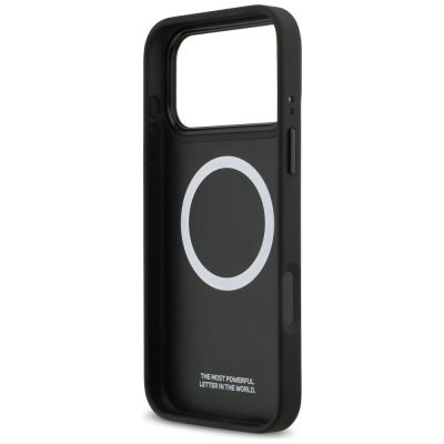 7. BMW M Tricolor Metal Logo MagSafe Case für iPhone 17 Pro Max – Grau