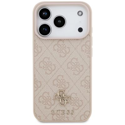 3. Guess 4G Small Classic Logo MagSafe Hülle für iPhone 18 Pro / 17 Pro – Pink