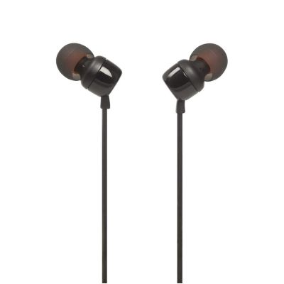 8. JBL Tune 110 In-Ear-Kopfhörer mit 3,5-mm-Miniklinke und Fernbedienung – Schwarz