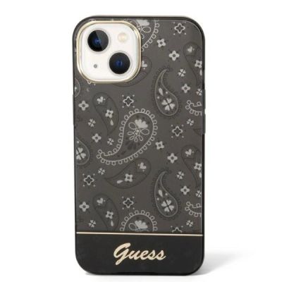 3. Guess Bandana Paisley Case für iPhone 14 / 15 / 13 6.1" - Schwarz
