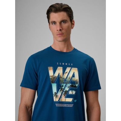4. Herren-T-Shirt mit Aufdruck, regulär, Größe 4F 4FRSS26TTSHM4306-46S