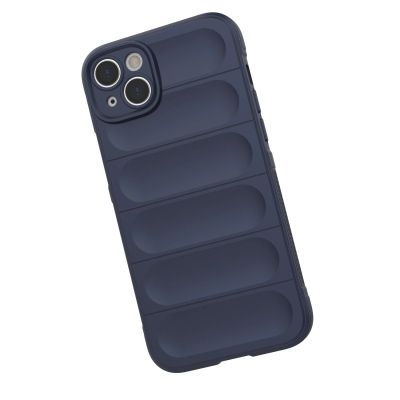 25. Magic Shield Case Hülle für iPhone 14 Plus elastische gepanzerte Hülle in Burgund