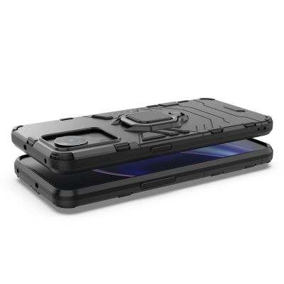 3. Ring Armor gepanzerte Hybrid-Hülle + magnetischer Halter für OnePlus Ace schwarz