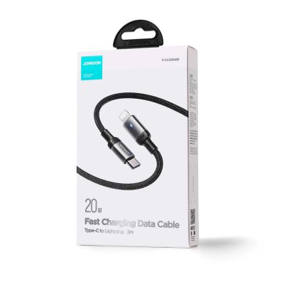 5. Joyroom Extraordinary Series A10 Lightning / USB-C PD 20W Kabel 1,2 m - Schwarz